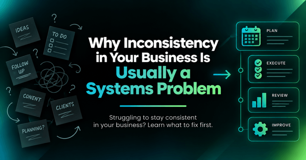 Business systems helping improve consistency